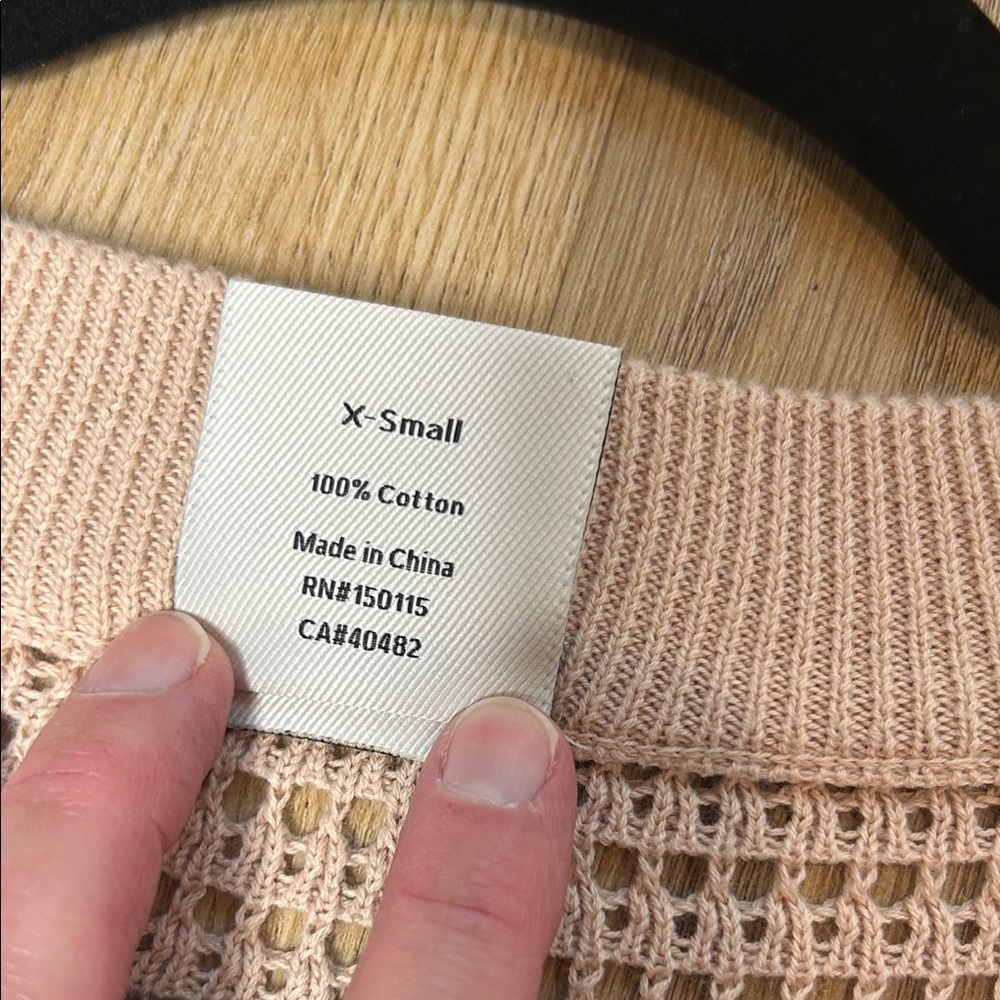 Varley Callie Cream Knit Top size XS - Picture 4 of 9